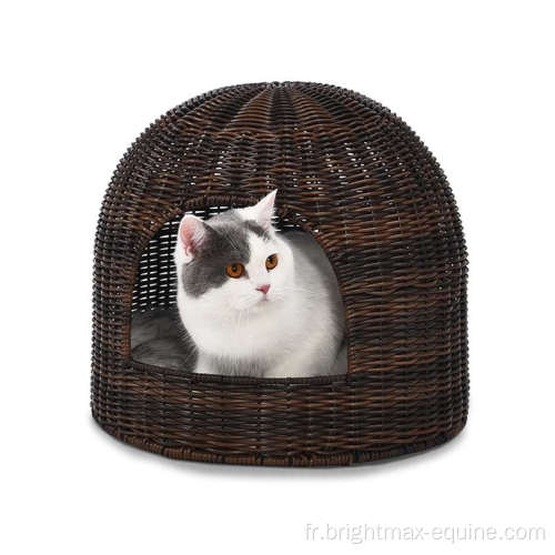 Sleeping Kennel House Summer Breatch Rattan Pet Lit